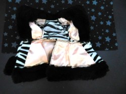 16 inch black white coat inside
